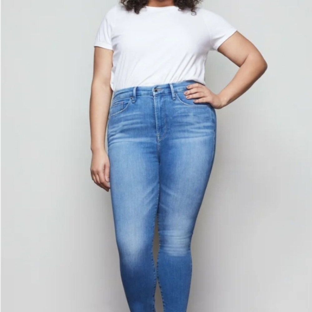 Good American Good Waist Step Hem